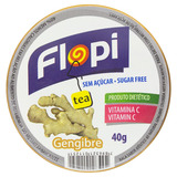Bala Gengibre Zero Açúcar Flopi Tea Lata 40g