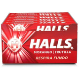 Bala Halls Drops Sabor Morango C