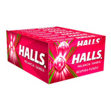 Bala Halls Melancia Drops Caixa Com 21 Unidades