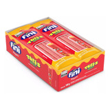 Bala Tubes Fini 17g C 12 Diversos Sabores Sabores Morango Com Laranja Ácido