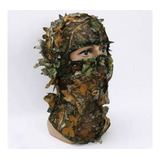 Balaclava Ghillie 3d Folha Camuflada Militar Airsoft Caça