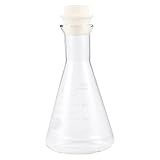 Balacoo 1 Unidade Balão Medidor Roupa Branca Frasco Erlenmeyer Com Tampa Balão Graduado Frasco Erlenmeyer 500ml Erlenmeyer De Vidro Kit De Química Vidro Com Tampa Cônico Tubo De Ensaio