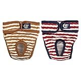 Balacoo 2 Unidades Calça Fisiológica Calça De Fralda De Cachorro Cueca De Cachorro Calças Higiênicas Para Cachorro Calcinha Higiênica Para Cachorro Acessórios Algodão O Cachorro