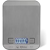 Balança Aço Inox De Cozinha 5 Kg 1 G Rhino BAREC 5X Balança Digital Profissional