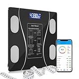 Balança Bioimpedância Digital Profissional Suporta Até 180kg Via Bluethooth