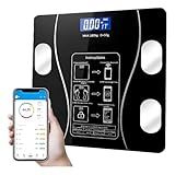 Balança Corporal Bioimpedância Inteligente Digital Aplicativo Para Análise Corporal Medição De Gordura Peso Até 180kg Premium