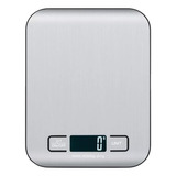 Balança Cozinha 10 Vxn Fit Alimentos 10kg Aço Inox Visor Grande Prateado