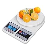 Balança Cozinha Digital 10kg Alta Precisão Dieta E Nutrição Portatil Branca SYANG Doméstica 
