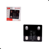 Balança De Banheiro Inteligente Bioimpedância Digital 180kgs Cor Preto