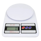 Balança De Cozinha Digital Alta Precisão 1g Ate 10 Kilos Capacidade Máxima 10 Kg Cor Branco
