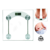 Balança De Piso Digital De Vidro Quadrada 180 Kg Bons Cheff