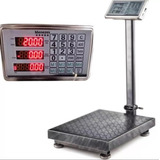 Balança De Plataforma Digital 400kg 40x50 Com Coluna Nf