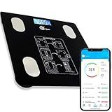 Balança Digital Bioimpedância Com Bluetooth Aplicativo Analisador Corporal Gordura Suporta Até 180kg Dieta Fitnes Treino E Academia