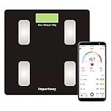 Balança Digital Bioimpedância Com Bluetooth Aplicativo Peso Analisador Corporal Gordura 180kg