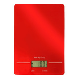 Balança Digital Com Precisão Kitchen Scale Ke s Vermelha 5kg