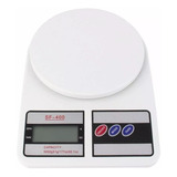 Balança Digital Cozinha Alta Precisão Até 10kg Branca Pilhas Portátil Compacta Pequena Qualidade Garantia