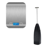 Balança Digital Cozinha Inox 10kg Mini Mixer Misturador
