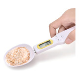 Balança Digital De Colher 0 1g Até 500g Precisão Na Cozinha Capacidade Máxima 500 Kg Cor Branco