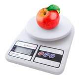 Balança Digital De Cozinha Pesa Até 10kg Branca Sf 400