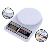 Balança Digital De Precisão Cozinha 10kg Nutrição E Dieta Cor Branco