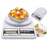 Balança Digital Precisão Cozinha 10kg Nutrição E Dieta Promo Capacidade Máxima 10 Kg Cor Branco