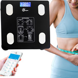 Balança Digital Wellmix Banheiro Vidro Azul 180 Kg