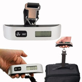 Balança Portátil Bagagem Visor Lcd Com Gancho Até 50 Kg Mala