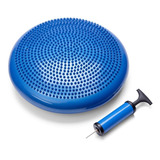 Balance Cushion Disco De Equilíbrio Inflável Com Bomba De Ar Cor Azul