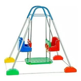 Balanço Bebê Duplo Com Estrutura Azul Jundplay Parquinho