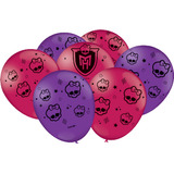 Balão Bexiga Festa Aniversario Infantil Monster High 25 Uni
