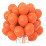 Balão Bexiga Liso Festa Decoração 9 Polegadas C 25 Unidades Cor Laranja