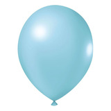 Balão Bexiga Liso Festa Decoração 9 Polegadas C  50 Und Cor Azul claro