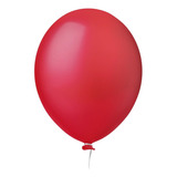 Balão Bexiga Liso Vermelho Paixão Festa