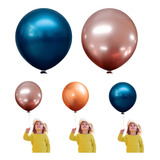 Balão Bexiga Metalizado 16 Polegadas - Gigante - 10 Unidades