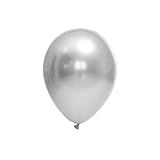 Balão Bexiga Metalizado Chrome Prata Prateado
