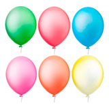Balão Bexiga Neon Festa 10 Und Sortidos 16 Polegadas Gigante