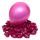Balão Bexiga Pérola Metalizado N 10 Pol C 25un Várias Cores