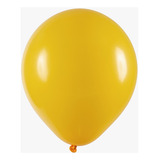 Balão Bexiga Redondo 16 Amarelo Ouro