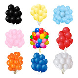 Balão Colorido Tamanho 9 Liso Bexiga Aniversário 50un Festa