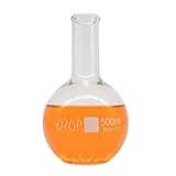 Balão De Fundo Chato De Vidro Boca Estreita 500ml Neobio SKU DG01111 500