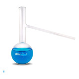 Balão Destilação Fundo Redondo Saida Lateral Boro 500ml