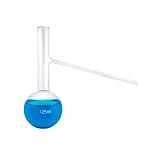 Balão Destilação Vidro Boro Fundo Redondo Com Saída Lateral Cap 125ML