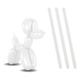 Balão Espaguete Big 260 Bexiga Canudo Liso 50 Unidades Cor Liso Branco