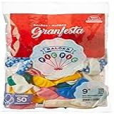 Balao Gran Festa N09 Misto Pacote Com 50 Riberball