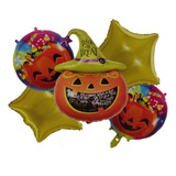 Balão Halloween Metalizado C 5un Festa
