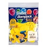 Balão Liso N7 Amarelo Com 30 Unidade Bompack