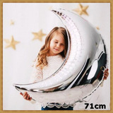 Balão Lua Prata Metalizado Grande 71