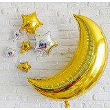 Balão Metalizado 1 Lua Grande Dourada