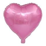 Balão Metalizado Coração   Rosa