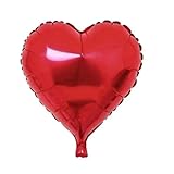 Balão Metalizado Coração Vermelho 18pol